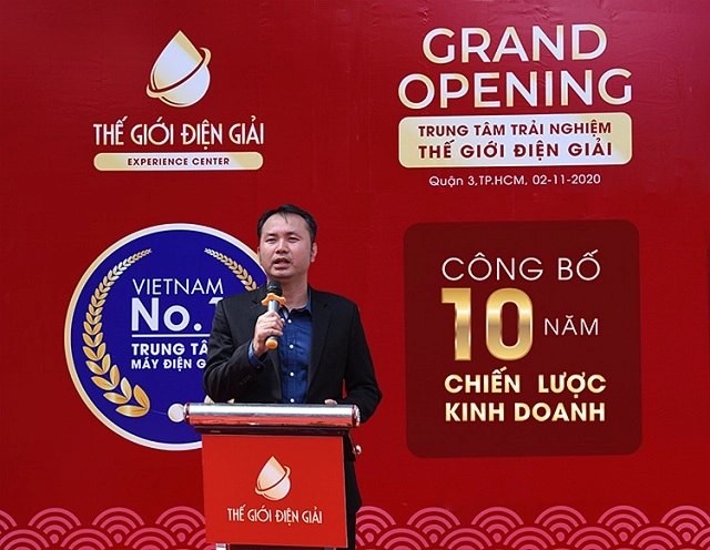 Ông Lê Thành Nhân (CEO của Thế Giới Điện Giải) công bố chiến lược kinh doanh 10 năm của doanh nghiệp