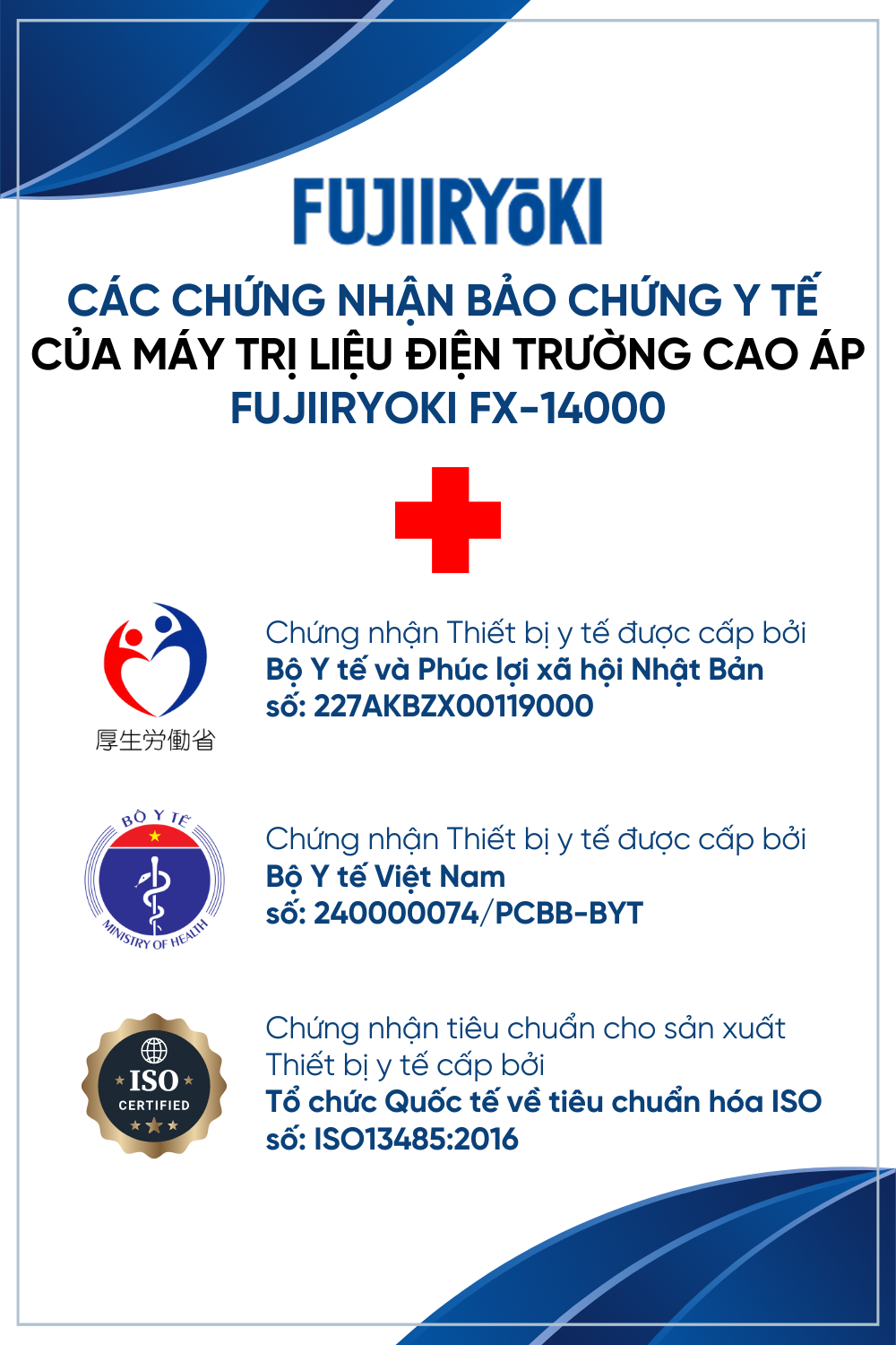 Máy điện trường cao áp Fujiiryoki Eledog FX M14000 chính hãng Nhật Bản